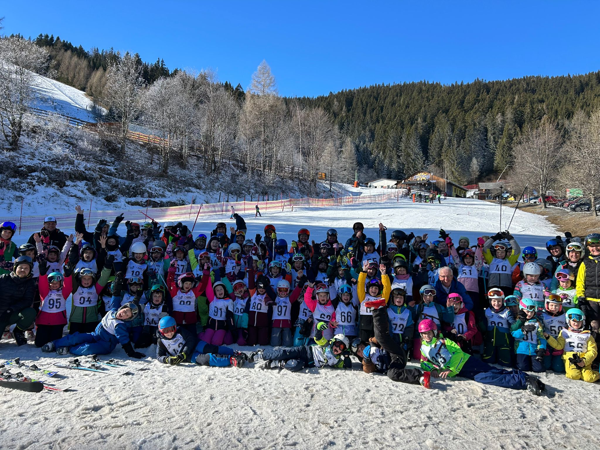 Schulschikurs am Salzstiegl