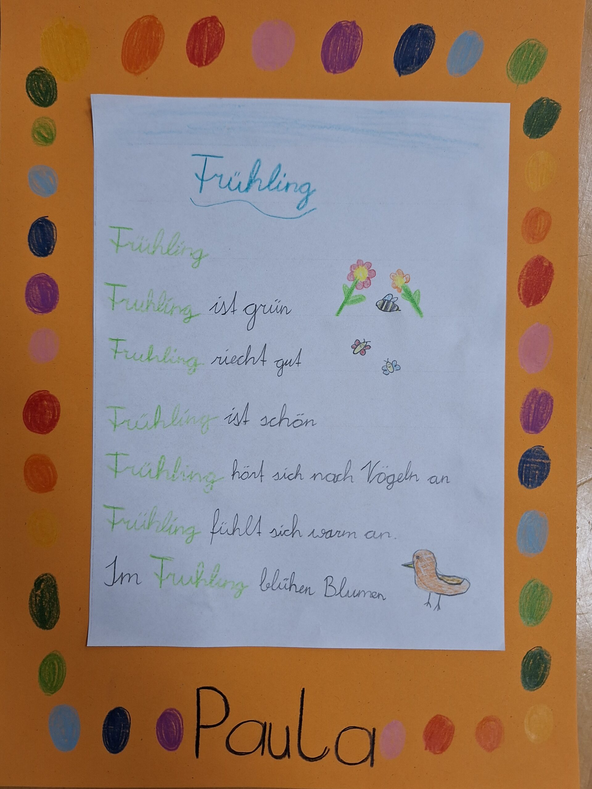 Ein Gedicht entsteht…